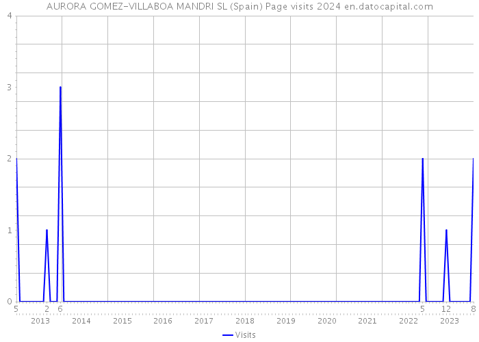AURORA GOMEZ-VILLABOA MANDRI SL (Spain) Page visits 2024 