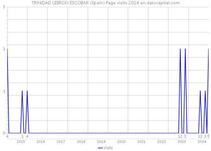 TRINIDAD LEBRON ESCOBAR (Spain) Page visits 2024 