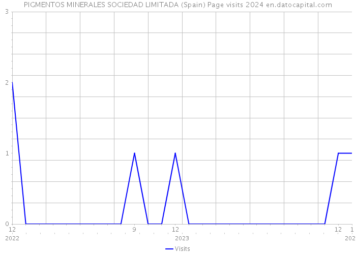 PIGMENTOS MINERALES SOCIEDAD LIMITADA (Spain) Page visits 2024 