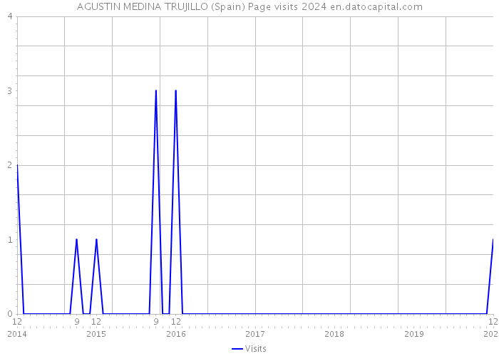 AGUSTIN MEDINA TRUJILLO (Spain) Page visits 2024 