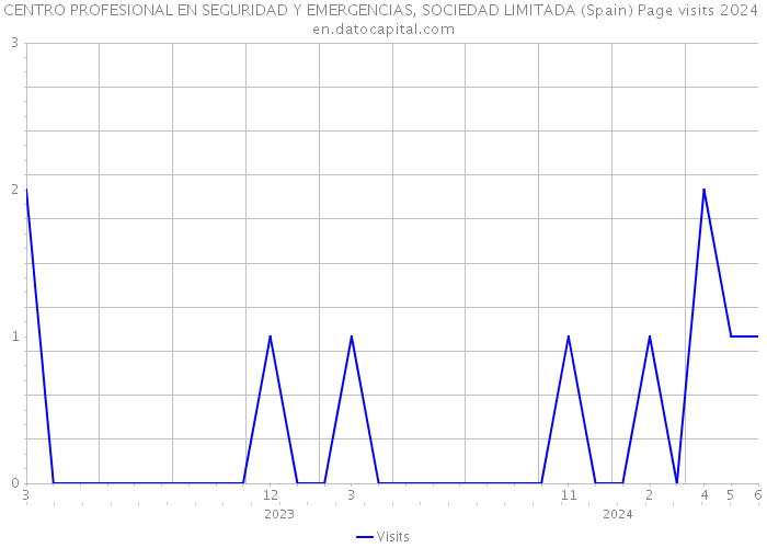 CENTRO PROFESIONAL EN SEGURIDAD Y EMERGENCIAS, SOCIEDAD LIMITADA (Spain) Page visits 2024 