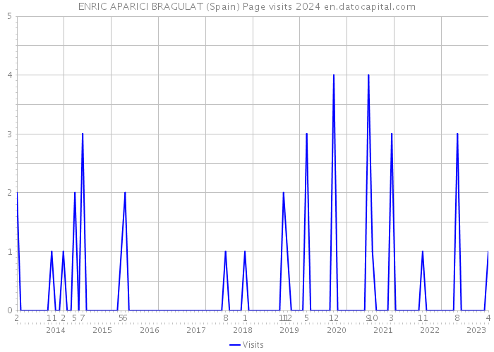 ENRIC APARICI BRAGULAT (Spain) Page visits 2024 