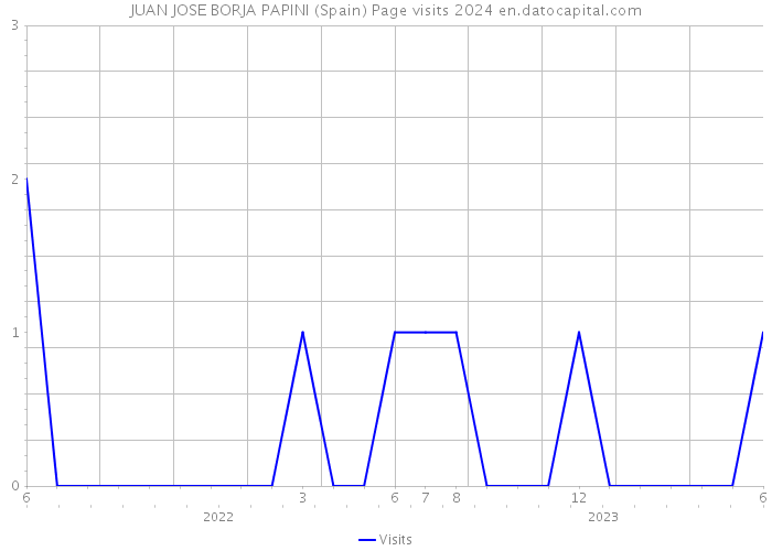 JUAN JOSE BORJA PAPINI (Spain) Page visits 2024 