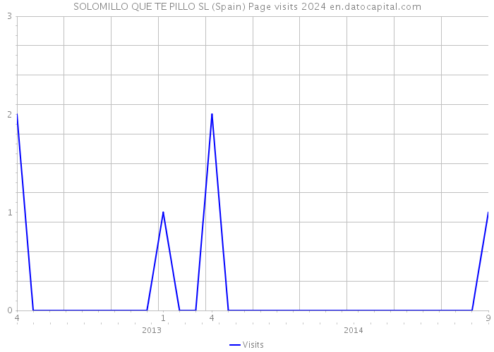 SOLOMILLO QUE TE PILLO SL (Spain) Page visits 2024 