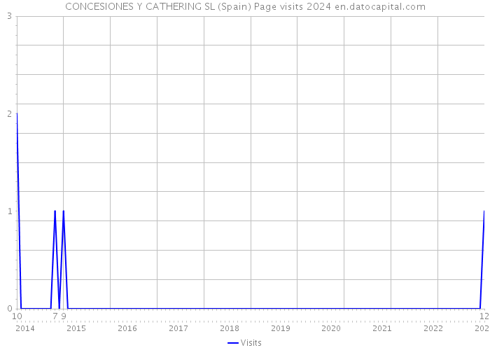 CONCESIONES Y CATHERING SL (Spain) Page visits 2024 