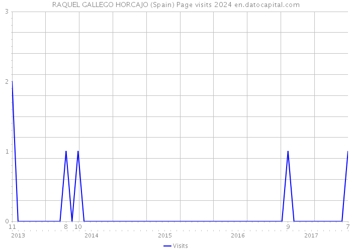 RAQUEL GALLEGO HORCAJO (Spain) Page visits 2024 