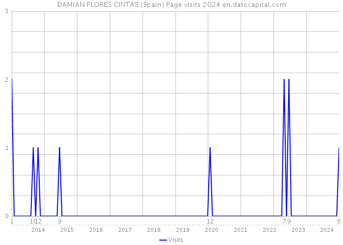DAMIAN FLORES CINTAS (Spain) Page visits 2024 