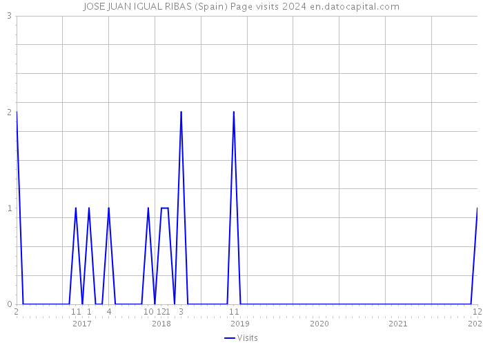 JOSE JUAN IGUAL RIBAS (Spain) Page visits 2024 