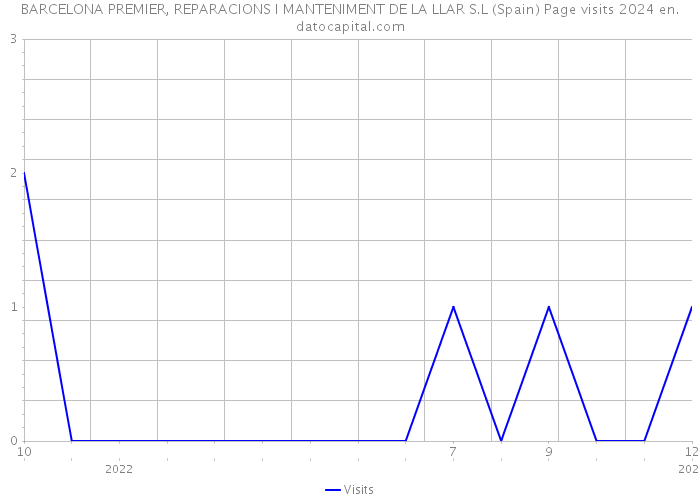 BARCELONA PREMIER, REPARACIONS I MANTENIMENT DE LA LLAR S.L (Spain) Page visits 2024 