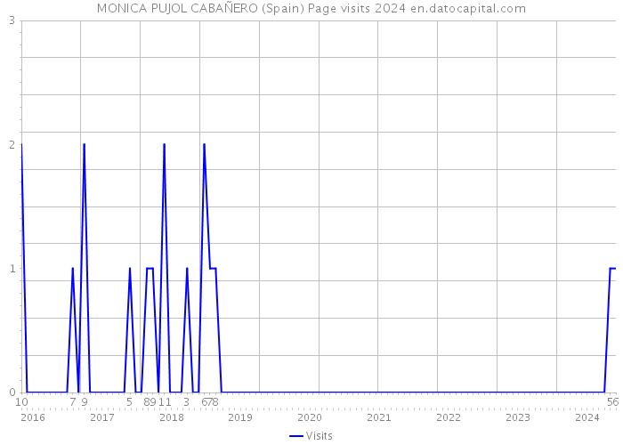 MONICA PUJOL CABAÑERO (Spain) Page visits 2024 