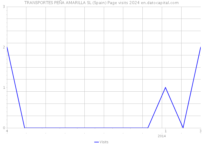 TRANSPORTES PEÑA AMARILLA SL (Spain) Page visits 2024 