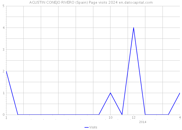 AGUSTIN CONEJO RIVERO (Spain) Page visits 2024 