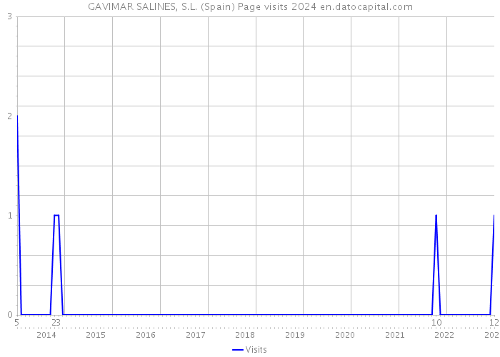 GAVIMAR SALINES, S.L. (Spain) Page visits 2024 