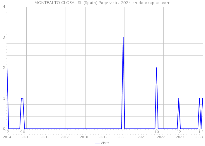 MONTEALTO GLOBAL SL (Spain) Page visits 2024 