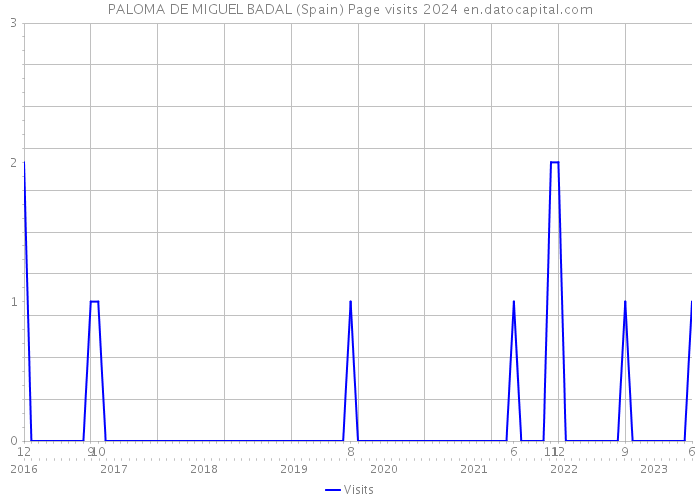 PALOMA DE MIGUEL BADAL (Spain) Page visits 2024 