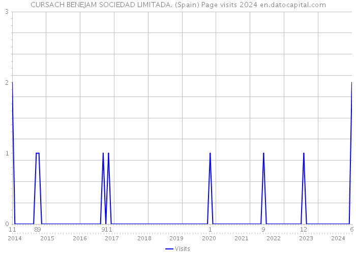CURSACH BENEJAM SOCIEDAD LIMITADA. (Spain) Page visits 2024 