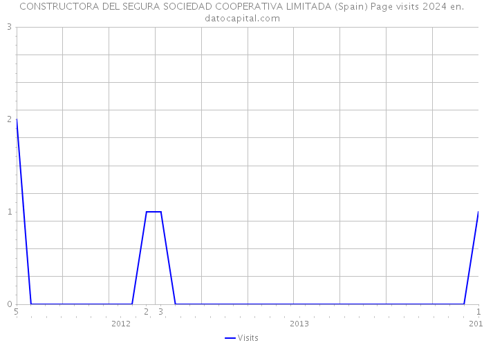 CONSTRUCTORA DEL SEGURA SOCIEDAD COOPERATIVA LIMITADA (Spain) Page visits 2024 