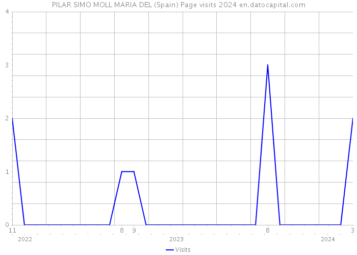 PILAR SIMO MOLL MARIA DEL (Spain) Page visits 2024 