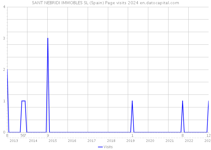 SANT NEBRIDI IMMOBLES SL (Spain) Page visits 2024 