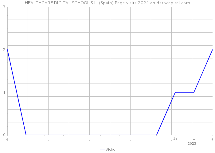 HEALTHCARE DIGITAL SCHOOL S.L. (Spain) Page visits 2024 