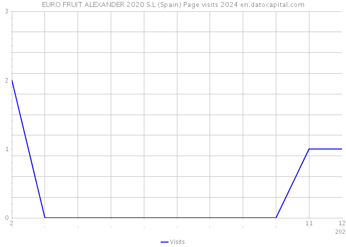 EURO FRUIT ALEXANDER 2020 S.L (Spain) Page visits 2024 