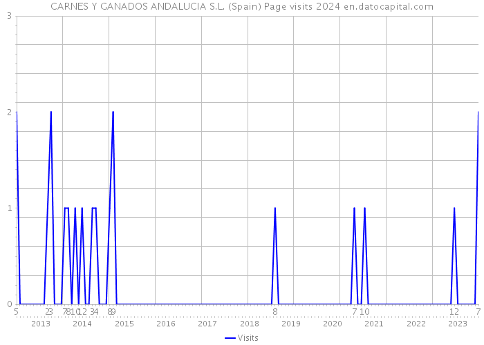 CARNES Y GANADOS ANDALUCIA S.L. (Spain) Page visits 2024 