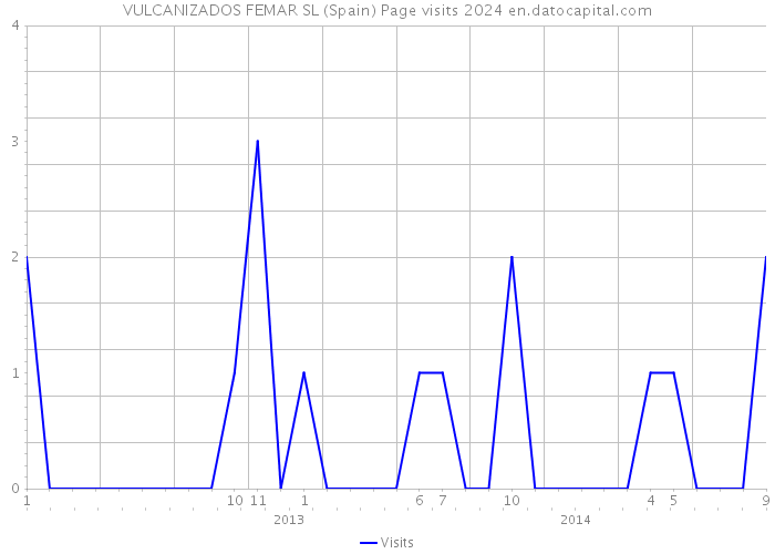 VULCANIZADOS FEMAR SL (Spain) Page visits 2024 