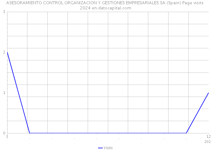 ASESORAMIENTO CONTROL ORGANIZACION Y GESTIONES EMPRESARIALES SA (Spain) Page visits 2024 