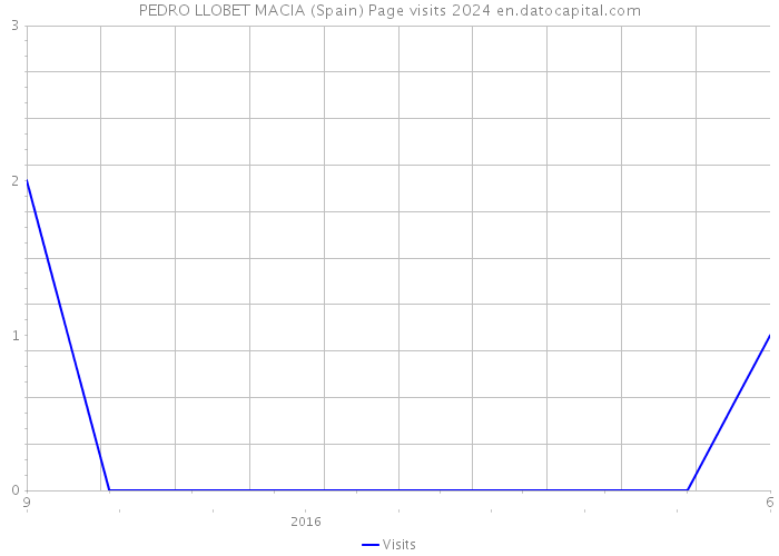 PEDRO LLOBET MACIA (Spain) Page visits 2024 