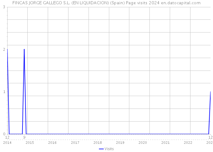 FINCAS JORGE GALLEGO S.L. (EN LIQUIDACION) (Spain) Page visits 2024 