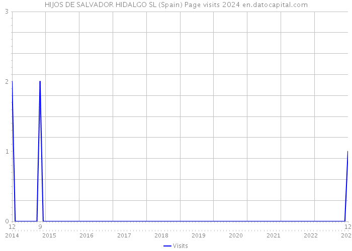 HIJOS DE SALVADOR HIDALGO SL (Spain) Page visits 2024 
