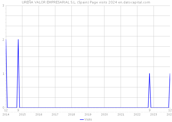 UREÑA VALOR EMPRESARIAL S.L. (Spain) Page visits 2024 