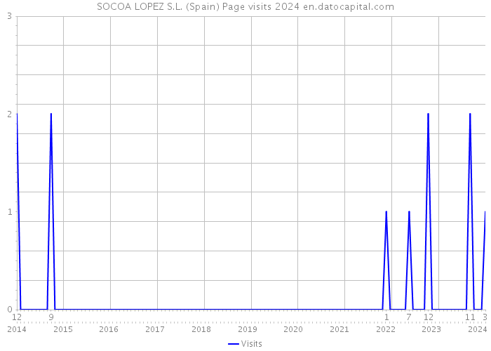 SOCOA LOPEZ S.L. (Spain) Page visits 2024 