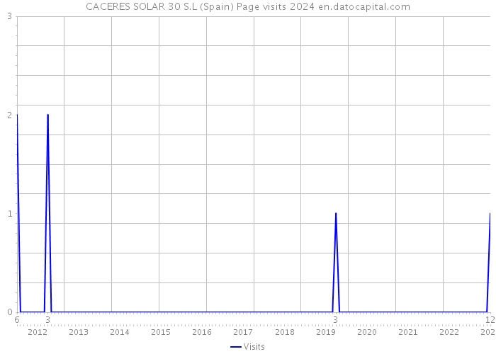 CACERES SOLAR 30 S.L (Spain) Page visits 2024 