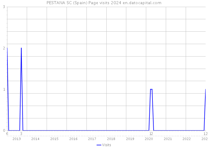 PESTANA SC (Spain) Page visits 2024 
