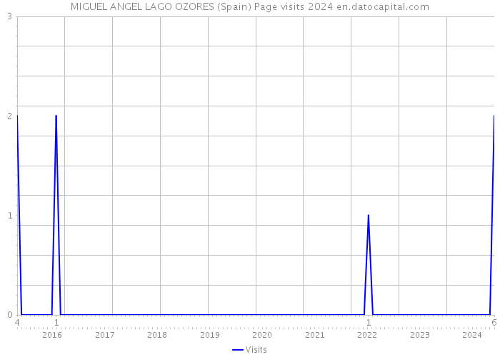 MIGUEL ANGEL LAGO OZORES (Spain) Page visits 2024 