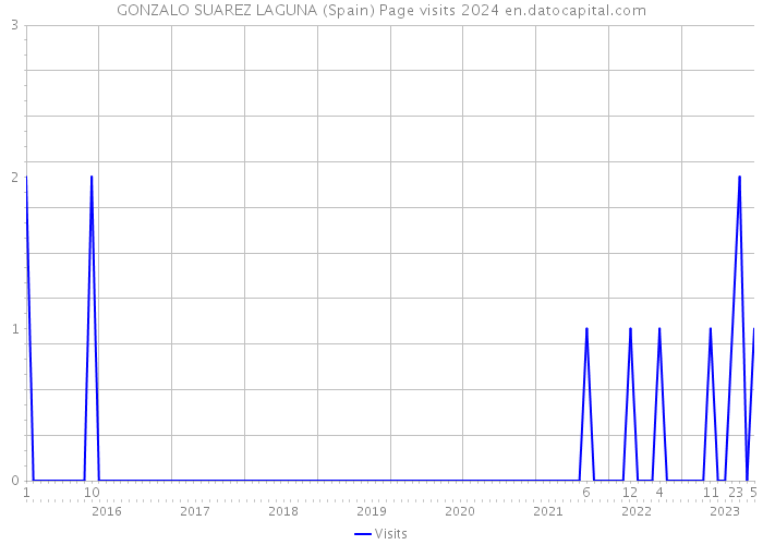 GONZALO SUAREZ LAGUNA (Spain) Page visits 2024 