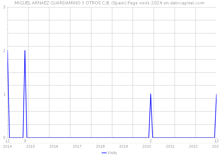 MIGUEL ARNAEZ GUARDAMINO Y OTROS C.B. (Spain) Page visits 2024 