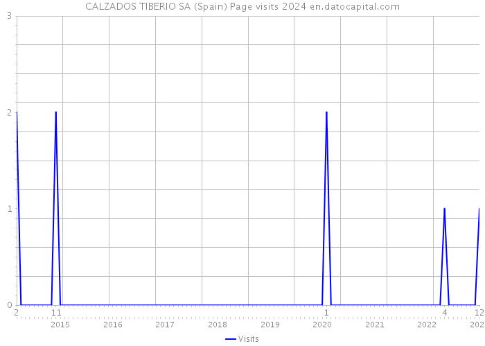 CALZADOS TIBERIO SA (Spain) Page visits 2024 
