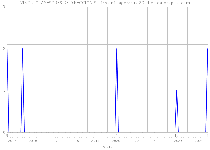 VINCULO-ASESORES DE DIRECCION SL. (Spain) Page visits 2024 