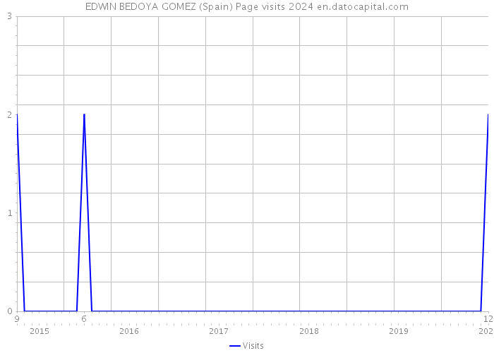 EDWIN BEDOYA GOMEZ (Spain) Page visits 2024 