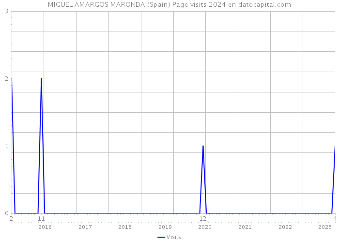 MIGUEL AMARGOS MARONDA (Spain) Page visits 2024 