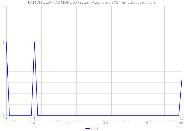 RAMON LIEBANAS MORENO (Spain) Page visits 2024 