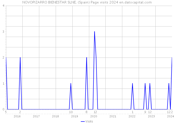 NOVOPIZARRO BIENESTAR SLNE. (Spain) Page visits 2024 