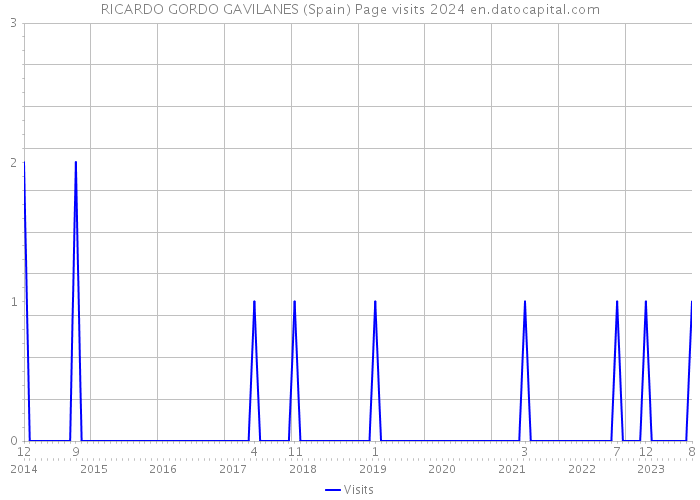 RICARDO GORDO GAVILANES (Spain) Page visits 2024 