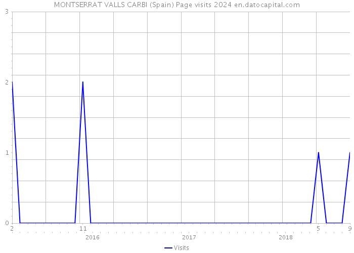 MONTSERRAT VALLS CARBI (Spain) Page visits 2024 