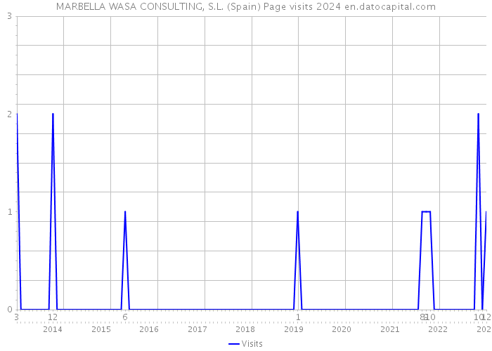 MARBELLA WASA CONSULTING, S.L. (Spain) Page visits 2024 