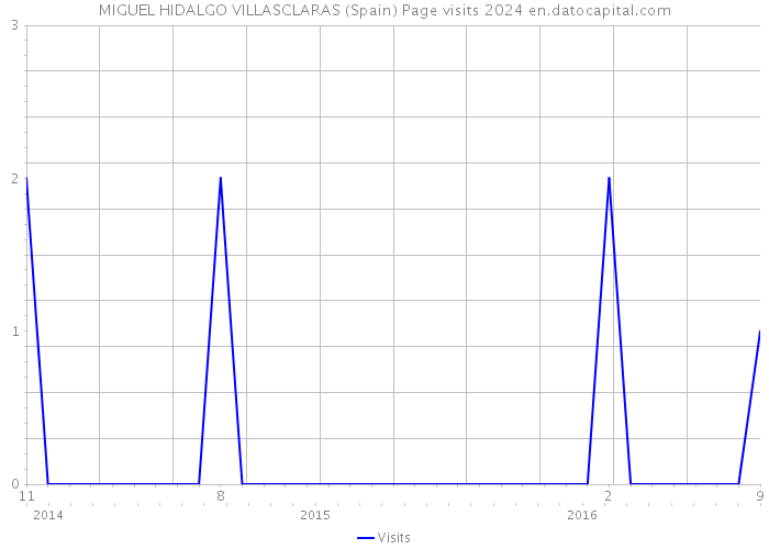 MIGUEL HIDALGO VILLASCLARAS (Spain) Page visits 2024 