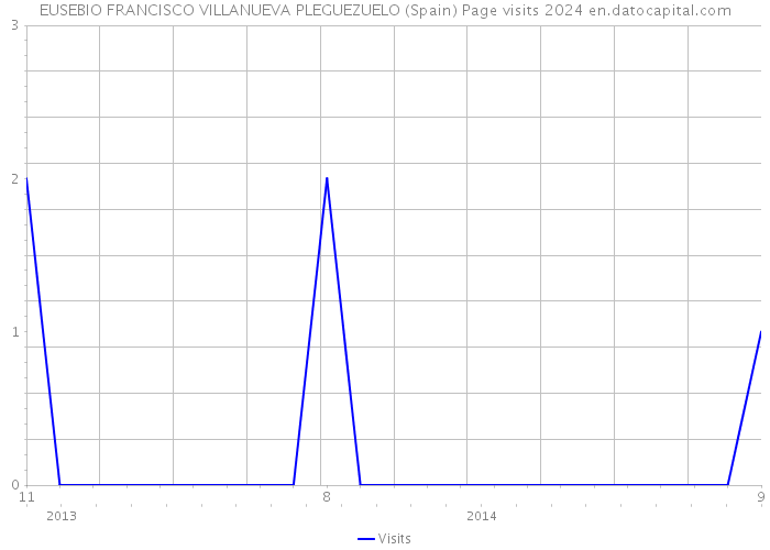 EUSEBIO FRANCISCO VILLANUEVA PLEGUEZUELO (Spain) Page visits 2024 