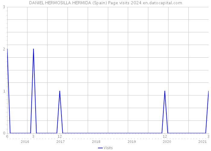 DANIEL HERMOSILLA HERMIDA (Spain) Page visits 2024 